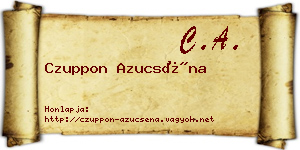Czuppon Azucséna névjegykártya